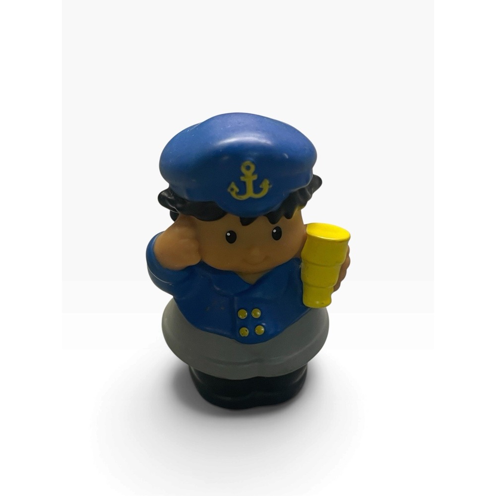 2011 MATTEL Little People Sea Captain Figure Doll Toy approx 3 inches tall